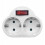 EU Standard Multiple Plug 250V 16A Double Socket Power Strip for European Travel Electronics Charging 1