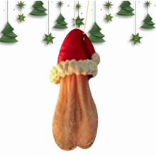 2D-Weihnachtsornamente aus Kunstharz – Eieranhänger in Form von Weihnachtsmännermützen, niedliche und lustige Baumdekoration im Cartoon-Stil