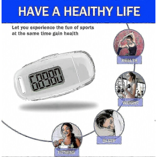 Βηματόμετρο Fitness Tracker με αισθητήρα κίνησης 3D και επαναφορτιζόμενο μετρητή βημάτων 1