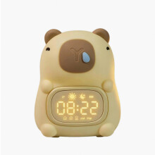 Sveglia per bambini con luce notturna, 7 colori regolabili e timer, ideale per la cameretta, perfetta da comodino per bambini e bambine, per favo