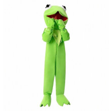 Combinaison intégrale de grenouille pour enfant, costume animal vert - Taille L (125-135 cm)