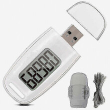 Fitness-Tracker mit Schrittzähler, 3D-Bewegungssensor und wiederaufladbarem Schrittzähler