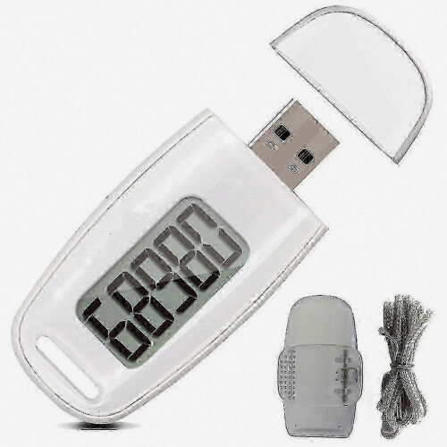 Βηματόμετρο Fitness Tracker με αισθητήρα κίνησης 3D και επαναφορτιζόμενο μετρητή βημάτων