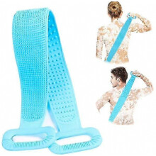 Cintura esfoliante per la schiena in silicone extra lunga, delicata per una pulizia profonda della schiena.
