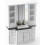 Meuble vasque moderne pour maison de poupée, noir et blanc 1
