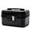 Portable Cosmetic Suitcase Bag with Code Lock - Large Capacity Travel Toiletry Organizer Black 1