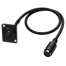 Câble D'Extension MIDI DIN 5 Broches, Adaptateur Audio MIDI Femelle-Femelle 5 Broches de Type D pour Montage sur Panneau, pour Clavier, 50 cm B