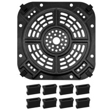 Tillbehör Till Airfryer för AF141 5QT Airfryer 8,43"X8,43" Fyrkantig Airfryer Grillpanna Grillplatta Grönsaksplatta