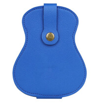 Opbergtasje voor Gitaarplectrums, Opvouwbare Houder voor Gitaarplectrums, Sleutelhangertasje, Draagbaar Opbergtasje voor Gitaarplectrums, Blauw