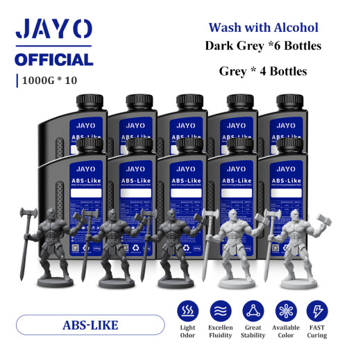 JAYO Résine pour imprimante 3D, type ABS Like, Gris, 1000g