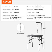 SucceBuy Table de Toilettage pour Chien, 32inch one arm, Acier Inoxydable, Pliable et Réglable en Hauteur