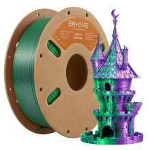 ERYONE Filament PLA pour imprimante 3D FDM, 1.75mm, Couleur Soie Violet et Vert