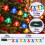 Premier Retro Bell Christmas Lights 80 LED Multicoloured 5