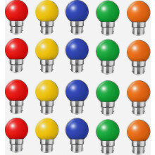 20 kpl B22 2w värillisiä LED-bajonettilamppuja (20w:n vastaavuus) maantiellä