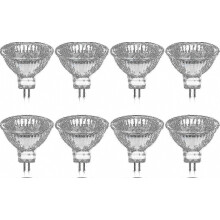 kpl halogeenilamppuja GU5.3 MR16 35W 12V himmennettävä - lämmin valkoinen 2800K, 400 lumenia lasisuojuksella SZRH A-R609