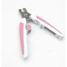 Coupe-ongles de sécurité pour chiens et chats, lame en acier inoxydable, avec verrouillage de sécurité et lime à ongles, convient aux a