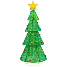 Árbol de Navidad artificial LED Árbol de Navidad iluminado de 190 cm con 200 luces LED