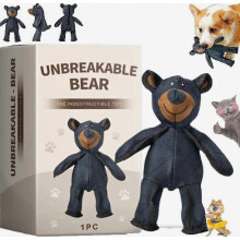 Onbreekbaar hondenbeerspeelgoed, nieuwe Unbreak Bear uit 2025, Unbreaka Bear voor honden die graag kauwen, onverwoestbare hondenbeer vo