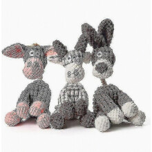 piezas de burro robusto e indestructible, juguetes chirriantes para perros que mastican con fuerza, juguete de peluche para perros S04,