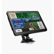 9-inch HD GPS-navigatiesysteem voor auto's en vrachtwagens, 8 GB met EU/VS-kaarten 2022 en verkeersinformatie. Betrouwbare begeleiding.