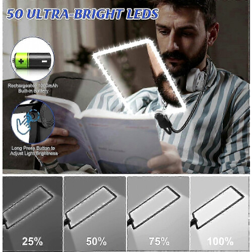 5x Μεγάλος μεγεθυντικός φακός ανάγνωσης με φως, επαναφορτιζόμενος μεγεθυντ 2