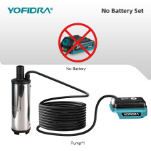 YOFIDRA Pompe de drainage électrique submersible, 50-80L/min, compatible batterie 18V, sans batterie