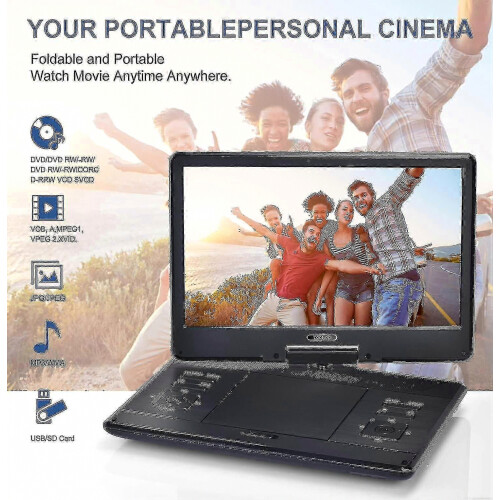 Φορητό DVD Player 14 ιντσών με ελεγκτή Remore, επαναφορτιζόμενη μπαταρία υψηλής α 2