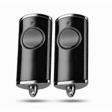 Handzender voor garagedeur van Hormann HSE1-868-BS, glanzend zwart, 1 knop, voor Hormann HS1 HSE2 BiSecur 3ytrd