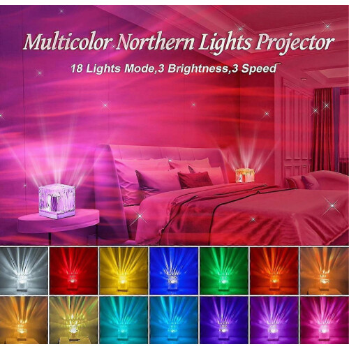 Προβολέας Northern Lights Aurora – Φωτιστικό διάθεσης Galaxy LED 18 χρωμάτων με τηλεχειρ 2