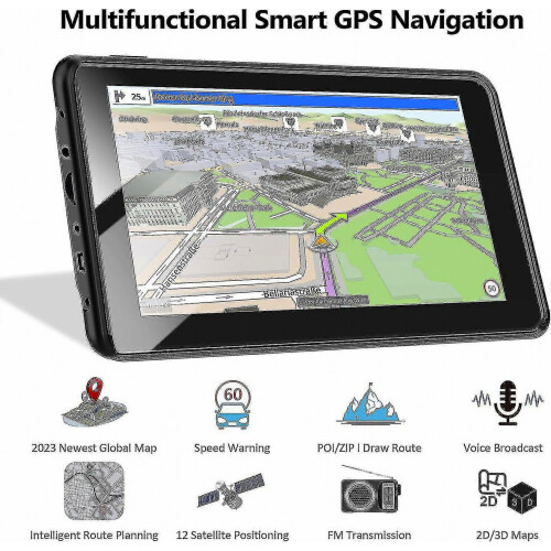 ιντσών φορτηγό GPS πλοήγησης σύστημα 2.5D οθόνη εμπορικό οδηγό ημι φορτηγό 1
