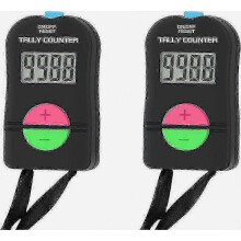 Lot de 2 compteurs électroniques manuels numériques avec cordon Add SubtractZZ10 S04