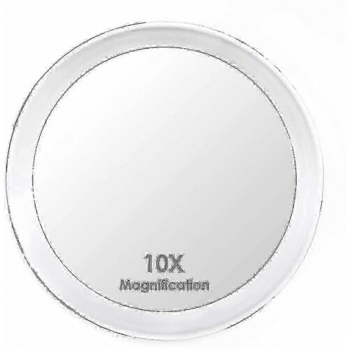 Καθρέφτης μεγεθυντικού φακού 10x με 3 βεντούζες - Ιδανικός καθρέφτης μακιγιά