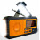 Ραδιόφωνο έκτακτης ανάγκης Crank Radio BT με μπαταρία 5000 MAh Ηλιακό με συσκότιση 1