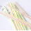 500pcs Plastic Drinking Straws 8 Inches Long Multi-Colored Striped Bedable S04 5