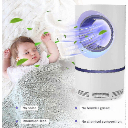 Ηλεκτρική λάμπα κουνουπιών 5w USB, UV λάμπα κατά των μυγών, χωρίς θόρυβο 1