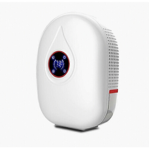 Mini deumidificatore per camera da letto con telecomando.