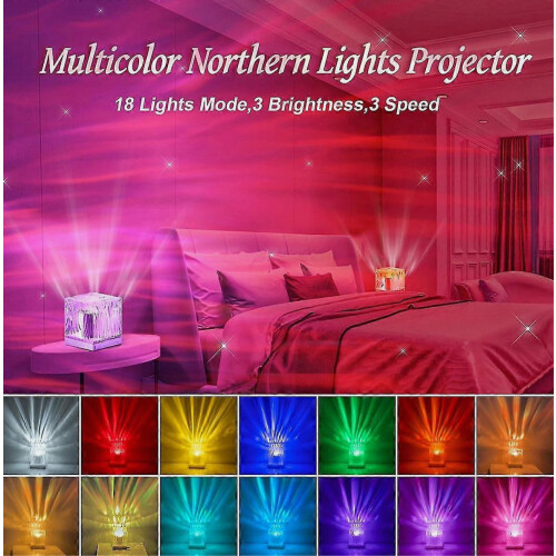 Προβολέας Northern Lights Aurora – Φωτιστικό διάθεσης Galaxy LED 18 χρωμάτων με τηλεχειρ 2
