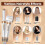 Kit professionale 7 in 1 per lo styling dei capelli, include piastra, arricciacapelli e asciugacapelli per risultati da salone a casa. 4