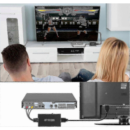 Νέος μετατροπέας RCA σε HDMI, προσαρμογέας Composite σε HDMI που υποστηρίζει 1080p Pal/ntsc 2