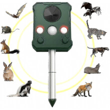 Repelente solar ultrasónico, repelente solar para mascotas y topos IP65, repelente solar ultrasónico, repelente ultrasónico para mascot