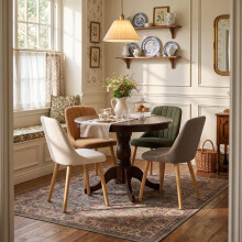 (Beige, Set of 4) Goeurvant Dining Chairs
