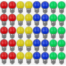 40 kpl värillisiä LED-lamppuja E27 koriste- ja design-valaisimia 240 lumenia AC 220v-240v koristevalaisin sekoitusvärejä punainen kelta