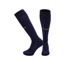 (L(UK 3.5-11), Barca Blue) 2027 Kids Football Grip Socks High Knee Football Training Socks - Quick Dry Breathable Cushioned Socks