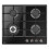 Amica Table de cuisson à gaz - AMICA - DP6413LZBG - Verre noir trempé - 4 brûleurs - Allumage électronique 1