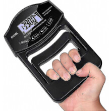 Tester di forza di presa, 396 libbre/180 kg Dinamometro manuale digitale Misuratore di forza di presa USB Schermo LCD Mano Wkg mangG