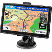 GPS de voiture 2026 - Écran 7 pouces, mises à jour cartographiques gratuites à vie, alertes radars et points d'intérêt_GHAGEE