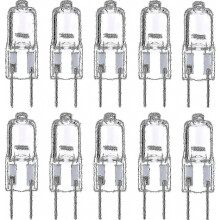 10 Stück 12V 35W G6.35 Halogenlampen 2700K Warmweiß, für Kronleuchter, Schienenstrahler und Schreibtischlampen mangG