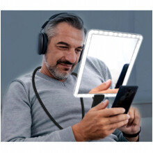 Loupe mains libres grand format 2025 avec éclairage 50 LED, idéale pour la lecture, la réparation, la couture et les personnes âgées ma