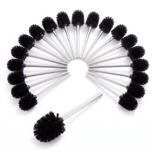 GEEZY 20x Stainless Steel Toilet Brush Set Bathroom Loo Cleaning Brush Sturdy Bristles