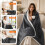 (Grey) Heated Blanket Electric Throw 180x130cm 6